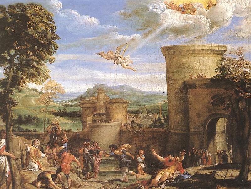 Annibale Carracci The Martyrdom of St Stephen Spain oil painting art